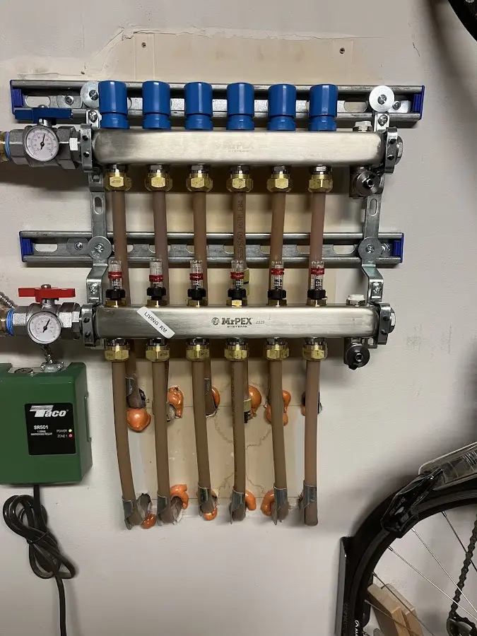 Plumber performing Leak Detection at a residential property in Mount Airy